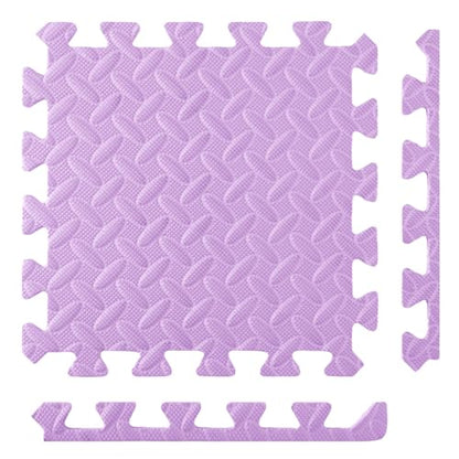 Shihanee 16 Foam Floor Interlocking Tiles, 11.8 x 11.8 Inch, Purple - color: Purple