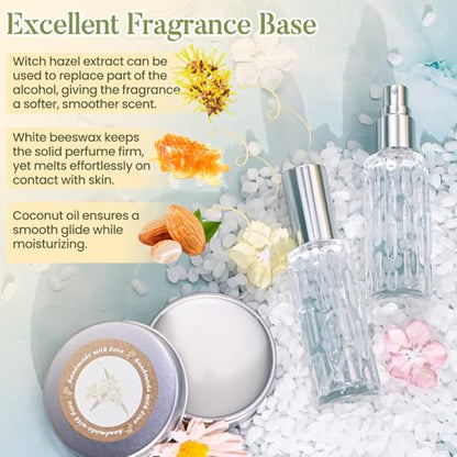 Perfume Making Kit- DIY Solid Perfume Making Kits for Women, Portable Pocket Solid Balm with Perfume Bottle, Travel Perfume Maker, Make Your Own Perfume Kit, Fragrance Blam Gifts for Girls