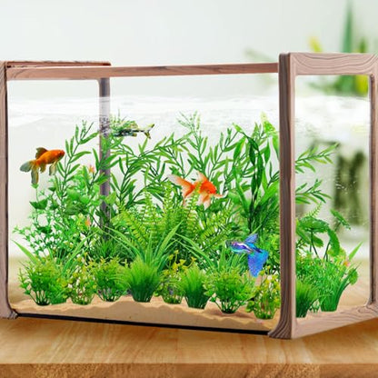 Fish Tank Accessories Aquarium Decorations Green Plants, 25pcs Green Fish Tank Decorations Plant, Aquarium Decor Plastic Plants