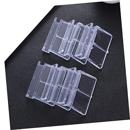 Happyyami 10pcs Acrylic Fish Tank Cover Holder Support Bracket Practical Aquarium Rack for Tanks