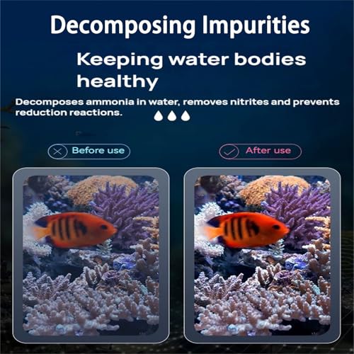 Bio Aquarium Filter Media, 12 in 1 Fish Tank Filter Material, Ceramic Rings Activated Carbon Bio Balls Freshwater Marine Biological Filter Media for Koi Fish Tank Pond (2.2lb with Mesh Bag)