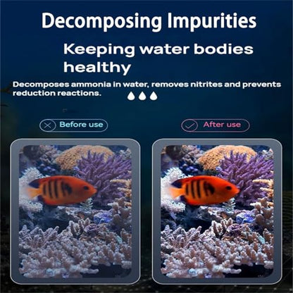 Bio Aquarium Filter Media, 12 in 1 Fish Tank Filter Material, Ceramic Rings Activated Carbon Bio Balls Freshwater Marine Biological Filter Media for Koi Fish Tank Pond (2.2lb with Mesh Bag)