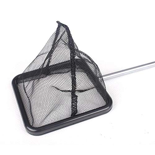Stainless Steel Fishnet Square Extendable Fish Net High Density Fishnet Applicable To Aquarium Black 1 Pcs Practical