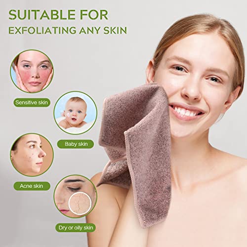 Microfiber Face Towels Soft Washcloths 12Inch x 12Inch 6 Pack Multicolor - color: Curry+green+purple
