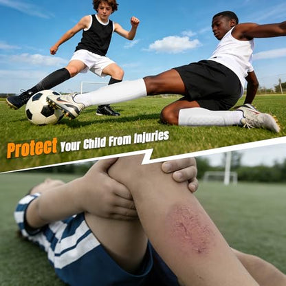 XZQTIVE Soccer Shin Guards Shin Defender for Kids Youth Adult, Ski Shin Guard Calf Compression Sleeve with Honeycomb Shin Pads - color: black, size: X-Small
