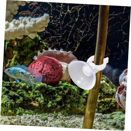 TOYANDONA 20pcs Transparent Aquarium Cup Tubes Clips Water Tubing Holders for Fish Tank Easy to Install Water Accessories for Aquatic Plants and Equipment