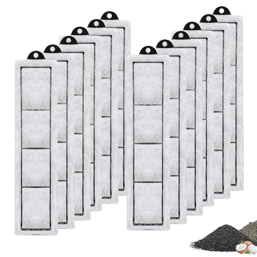12pcs RF-S Filter Cartridges Compatible,Replacement Cartridges for Desktop Aquariums with Small Retreat Filters - size: 12 Pack