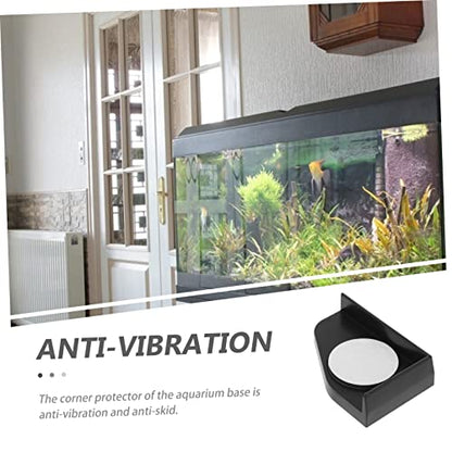 DOITOOL 4pcs Fish Tank -Collision Pads for Aquariums Thickened Protective Corner Protectors Easy Installation for Tabletop and Fish Tank Stability