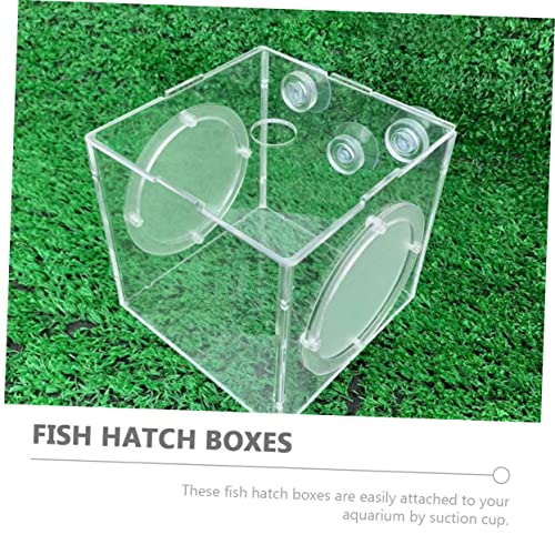 Fish Breeding Box Cups Fish Incubator for Fry Isolation Aquarium Lightweight and Easy Installation and Cleaning