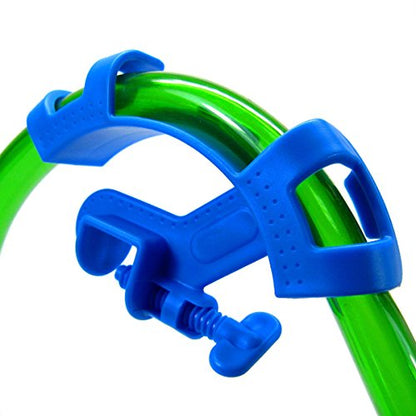 Yosoo Adjustable Aquarium Hose Holder Fish Filter Water Pipe Mount Pack of 5 - Blue