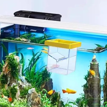 Fish Breeder Box, Floating Isolation Tank, Suction Cup Hatchery, Transparent Aquarium Incubator, 3.39 Inches Safe Breeding Container for Baby Shrimp and Guppy Fish