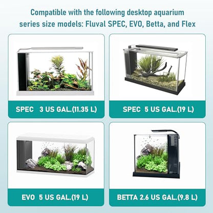 A1376 Aquarium Filter Media Kit for Fluval Spec Betta Evo Flex Series Aquarium Filters Foam Replacement Set Suitable Compatible with Most Standard Aquariums