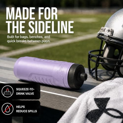 Under Armour Squeeze Water Bottles, 32 oz Water Bottles, Sideline Sports Water Bottle with Quick-Shot Lid, Quick & Easy Hydration, Gym Water Bottles, Squeeze Bottle, 1 32oz Bottle - color: Octane