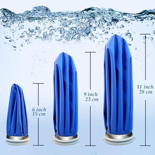 3 PCS Upgrade Ice Pack Injuries Reusable,11in & 9in & 6in Ice Bags Hot Water for Injuries, Soothe Pain and Stay Cool, Old School Style and Traditional Ice Packs, Versatile and Easy to Carry - size: 6+9+11 Inch