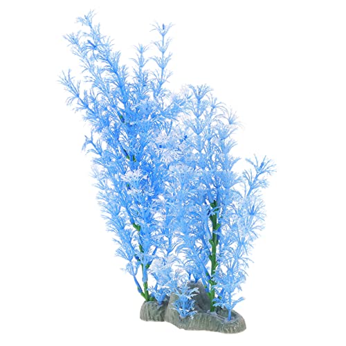 Creative Artificial Plant Aquarium Grass Decoration Realistic Water Resistant Desktop Tank Plant for Fish Tank Landscape Vivid and Design Essential Fish Habitat Decor