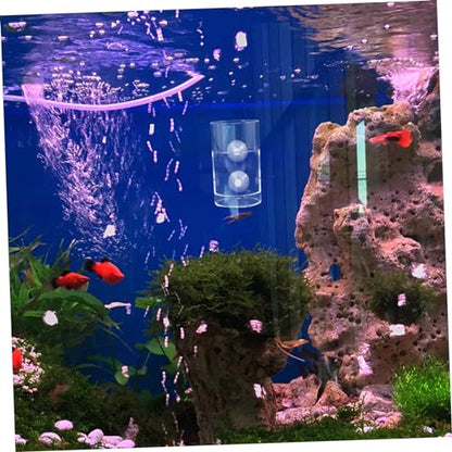 Fish Tank Feeding Cup Aquarium Floating Feeder for Convenient Fish Feeding for Slow-Sinking and Floating Foods