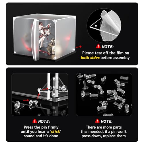 KOLIPI Acrylic Display Case for Collectibles, Clear Display Box 14x9x11 in - size: 14x9x11 inches