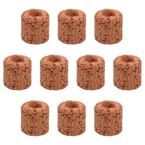 10 Pcs Aquatic Plant Fixed Ring Comes with Wrapped Cotton, 25mm/0.98inch Water Plants Cultivation Rings Ceramic Plant Pots for Aquarium Landscaping/Fish Enthusiasts - size: 25mm/0.98inch