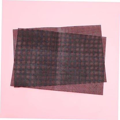 Happyyami 5pcs Plastic Mesh Grid for Projects Multi-Purpose Handmade Mesh for Fish Tank Aquariums and Crafting Black - color: Black