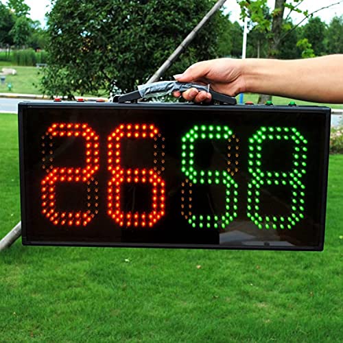 LED Substitution Board for Soccer, Football Electronic Substitution Board, Football Game Injury Stop Time Display Boards, Football Referee Substitution Board,Digital Cricket Scoreboard,Single-sided