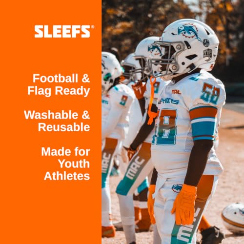 SLEEFS Kids Football Mouthguard with Strap for Teeth and Impact Protection - color: Safety Yellow, size: Kids