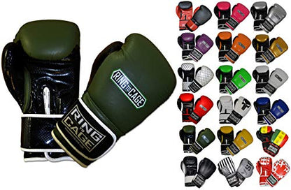 Gym Training Stand-Up Boxing Gloves - color: Marine Green/Black, size: Large weighs 16oz