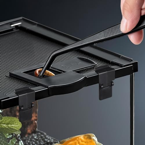 Gatuida 6Pcs Turtle Terrarium Buckle Locks Reptile Feeding Tank Clips Anti-Escape Latches for Amphibious and Rainforest Tanks Easy Install Secure Lid Lock