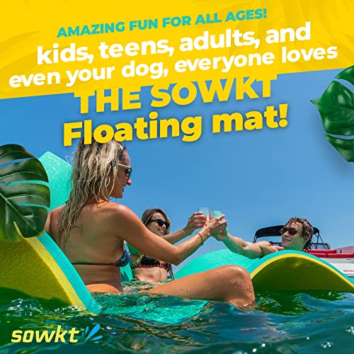 Premium Made in USA Lily Pad Floating Mat, 9x6 12x6 18x6 ft – Foam Floating Water Mat for Lake | Lilypad Float Swim Mat for Boat & Pool