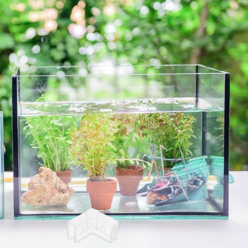 Homoyoyo 10pcs Silicone Corner Guards 90-Degree L-Shaped Aquarium and Furniture Edge Protectors 5mm Thickness Safe Indoor Corner Bumpers for Table and Fish Tank
