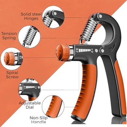 Grip Strengthener 2 Pack Adjustable Resistance 5-60kg Hand Forearm Wrist Finger Workout - color: Green