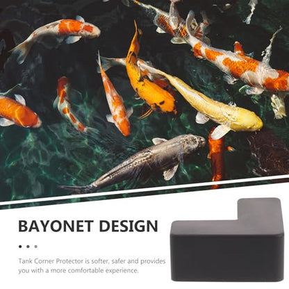 6pcs Silicone Corner Guards Tank Safety Bumper Protective Edge Protectors Soft Aquarium Table Anti-Collision Covers for Pet Holders and Desks