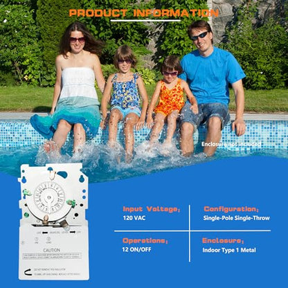 T101M Electromechanical Timer Switch Versatile Scheduling Manual Override,Mechanism Only