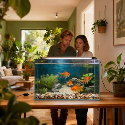 4 Pack Aquarium Background, 36x18 Inch Polyester Cloth Decor for Fish Tank, Set of Undersea Coral Rock & Plant Décor Backgrounds, Aquatic Themed Decorations