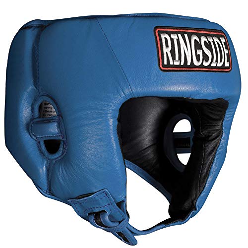 Ringside Competition-Like Boxing Headgear Without Cheeks - color: Blue, size: Large