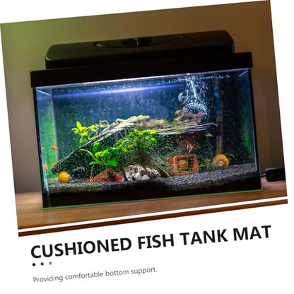 Aquarium Bottom Mat Thicken Non-Skid Pad for Fish Tank Soft Cushioning for Leveling and Insulation and Lightweight Fish Tank Bottom Mat