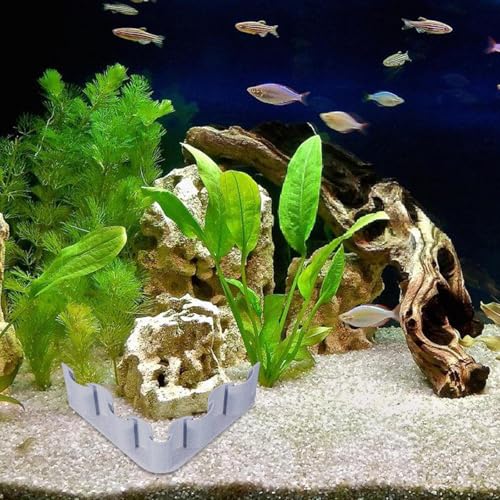 Aquarium Gravel Fence - Fish Tank Separator, Substrate Partition Sheet | Decorative Mud Barrier for Aquatic Plants, Divider Panel for Water Grass Sectioning, Fence for Fish Habitat