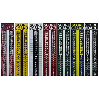 5 pack - Cornhole Scoreboard/Score Keeper Sign/Horseshoe Score/Score/Bean Bag Toss (Variety)
