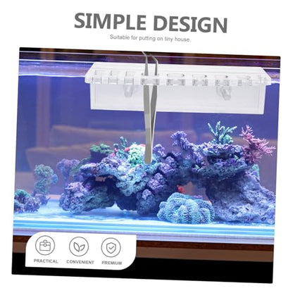 COLLBATH Fish Tank Cleaning Tool Holder Aquarium Plant Trimmer Wall-Mounted Rack Organizer