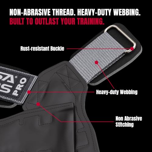 Versa Gripps® PRO Wrist Straps, Train Better - color: Black, size: Xlarge Plus: 8"+