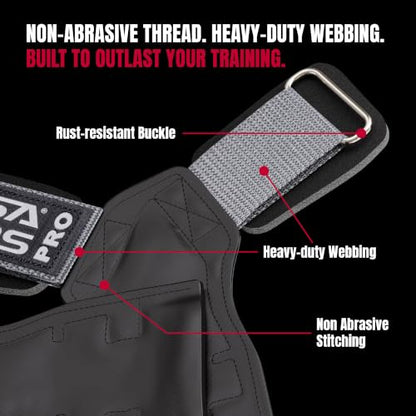 Versa Gripps® PRO Wrist Straps, Train Better - color: Black, size: Xlarge Plus: 8"+