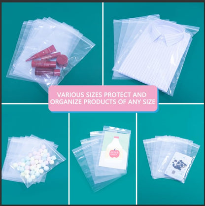 1000 Pcs- 14" x 20" Large Zip Bags for Storage - Reclosable Plastic Zip Poly Bags for Clothing, T-Shirts, Pants