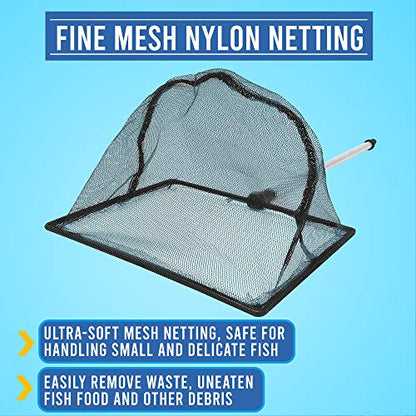 Long Handle Fine Net Fish Tank Net – Retractable 24 inches