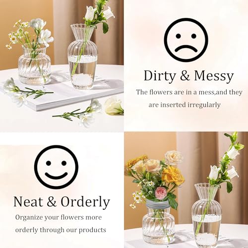 18PCS 2.7” Mason Jar Flower Frog Lids, 70mm Metal Grid Lid Insert Organizer for Regular Mouth Canning Jars, Square Hole Floral Arrangement Holder for Fresh Flower Display