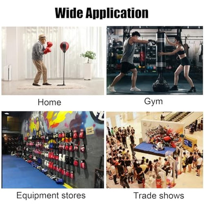 Wall Mounted Display Boxing Glove Holder, Black Powder Coated Storage Rack with Metal Hook, Hold 2/3 / 4/5 Pair of Training Gloves Dryer,140cm/55.1in Long - size: 140cm/55.1in long