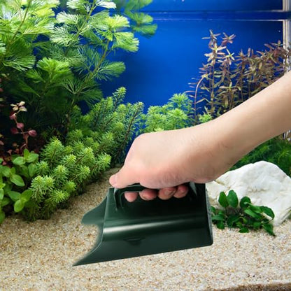 BESPORTBLE Fish Tank Sediment Cleaning Shovel Bucket, Plastic Aquarium Sand Scooper with Water-Permeable Design for Substrate and Aquatic Plant Care, Convenient Gravel for Freshwater Tanks