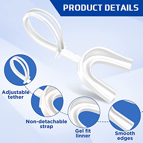 Kanayu 30 Strapped Mouth Guard Without Boil Mouthguard - color: White, size: Adults
