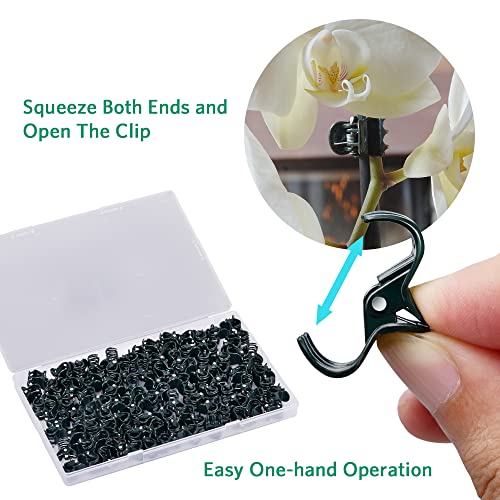 Orchid Clips, ARRITZ 100pcs Garden Plant Clips for Vines Flowers Keep Stems Vines Flowers Grow Upright