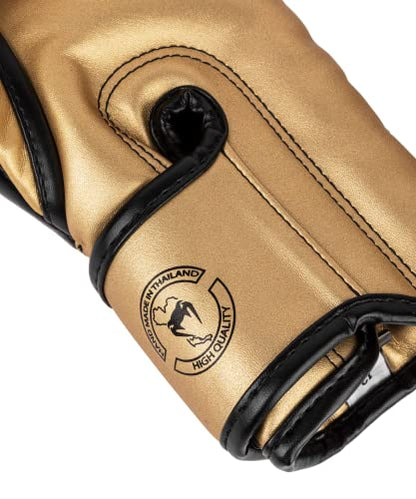 Venum Elite Boxing Gloves - color: Gold/Black, size: 12-Ounce