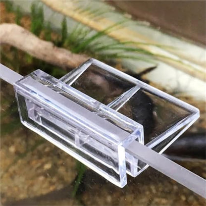 Aquarium lid Clips 15Pcs Acrylic Aquarium Support Brackets for Glass Covers High Transparency Fish Tank Cover Holder Universal Fit