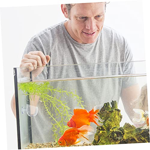 GALPADA 4Pcs Aquarium Fish Feeding Cups with Suction Cups Red Worm Storage Container for Freshwater Saltwater Tanks for Convenient Fish Food Holding and Feeding